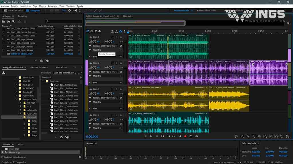 Adobe Audition app thu âm giọng hát hay