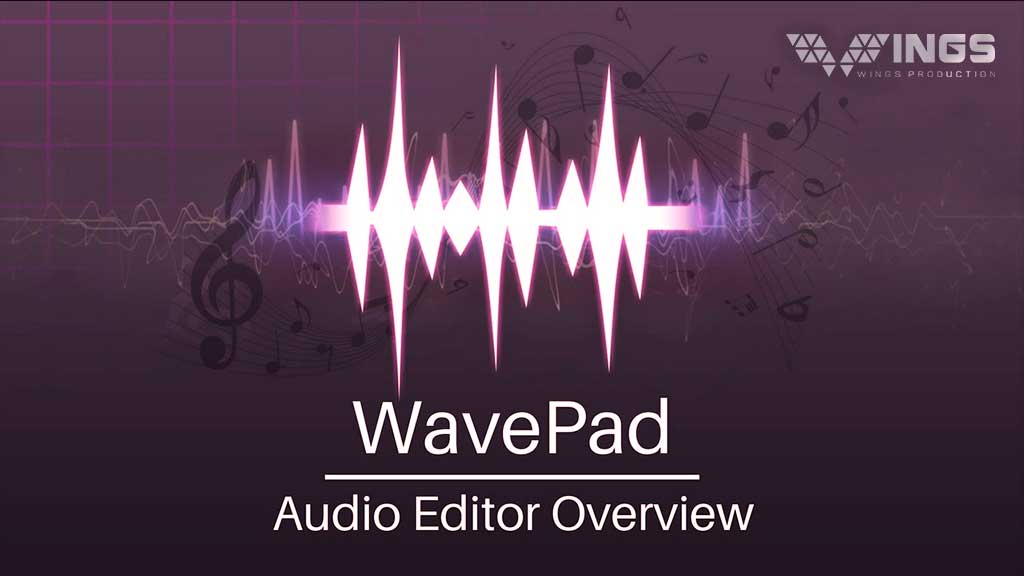 phần mềm tách nhạc bài hát WavePad.
